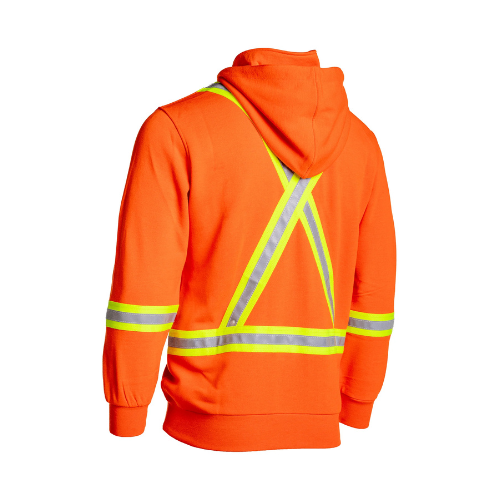 Women's Flame-Resistant 12oz Fleece Hoodie with Detachable Hood-Back