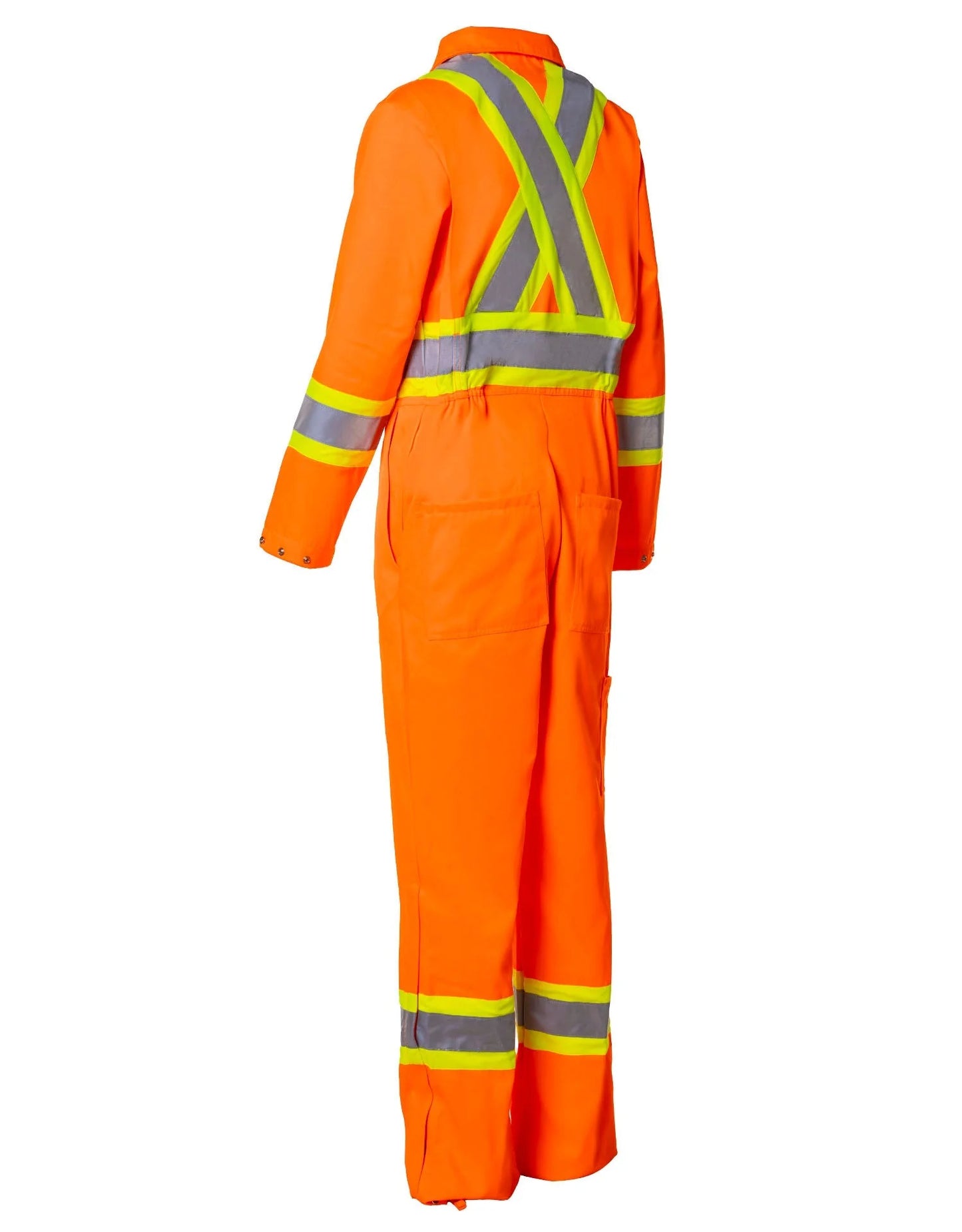 Women's Hi-Vis Safety Unlined Coverall Back