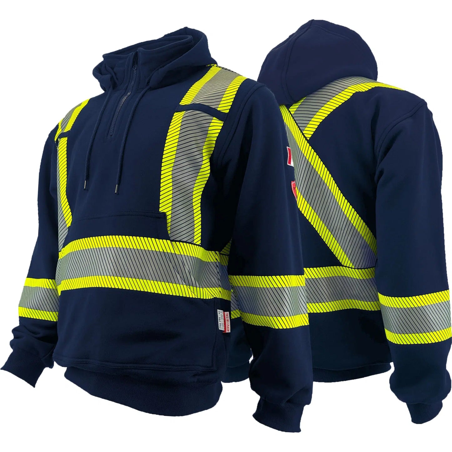 Atlas 4014 Navy Blue Quarter Zip Hoodie