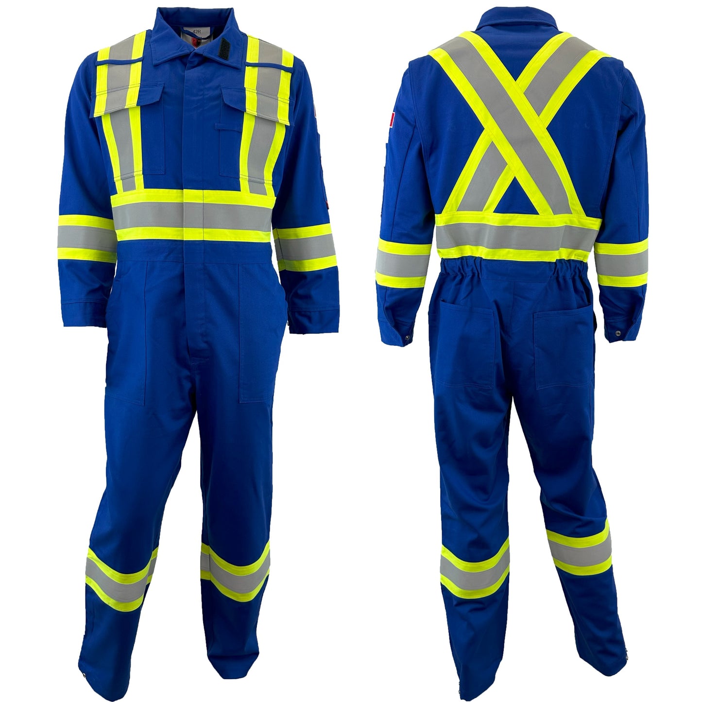 Atlas Guardian® FR/AR Coveralls with 4" Striping - Royal Blue