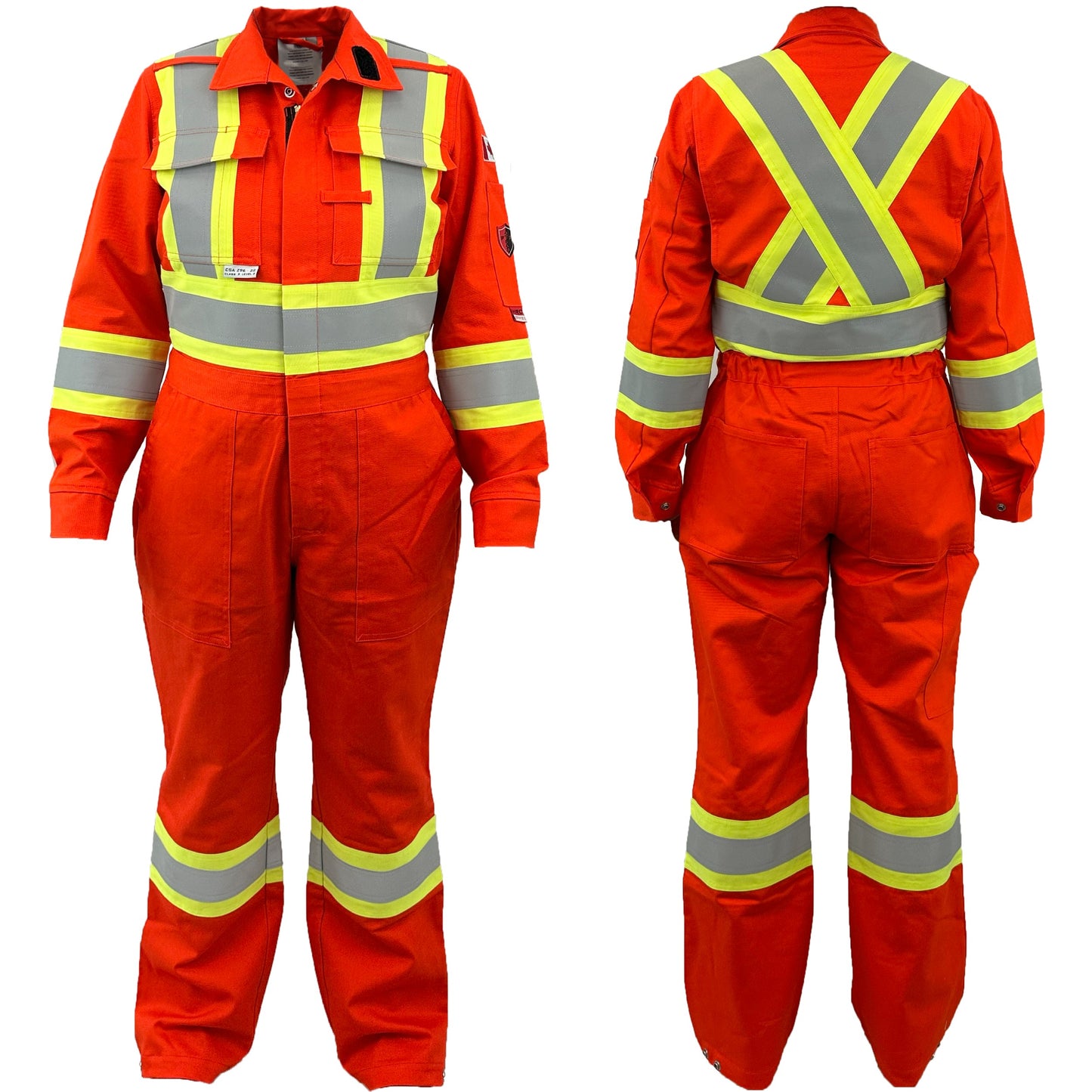 Atlas Workwear - Guardian® FR/AR Hi-Vis Women’s Coveralls with 4" Striping - Orange