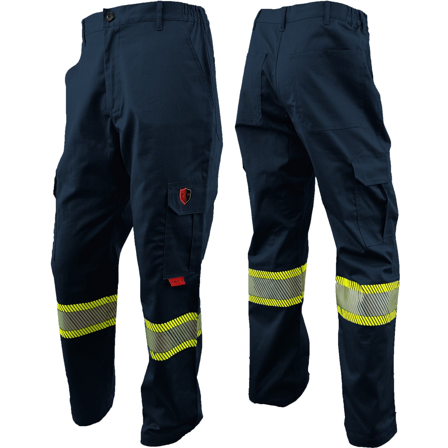 Atlas Guardian FR/AR Cargo Pants with 4" Segmented Striping - Navy Blue