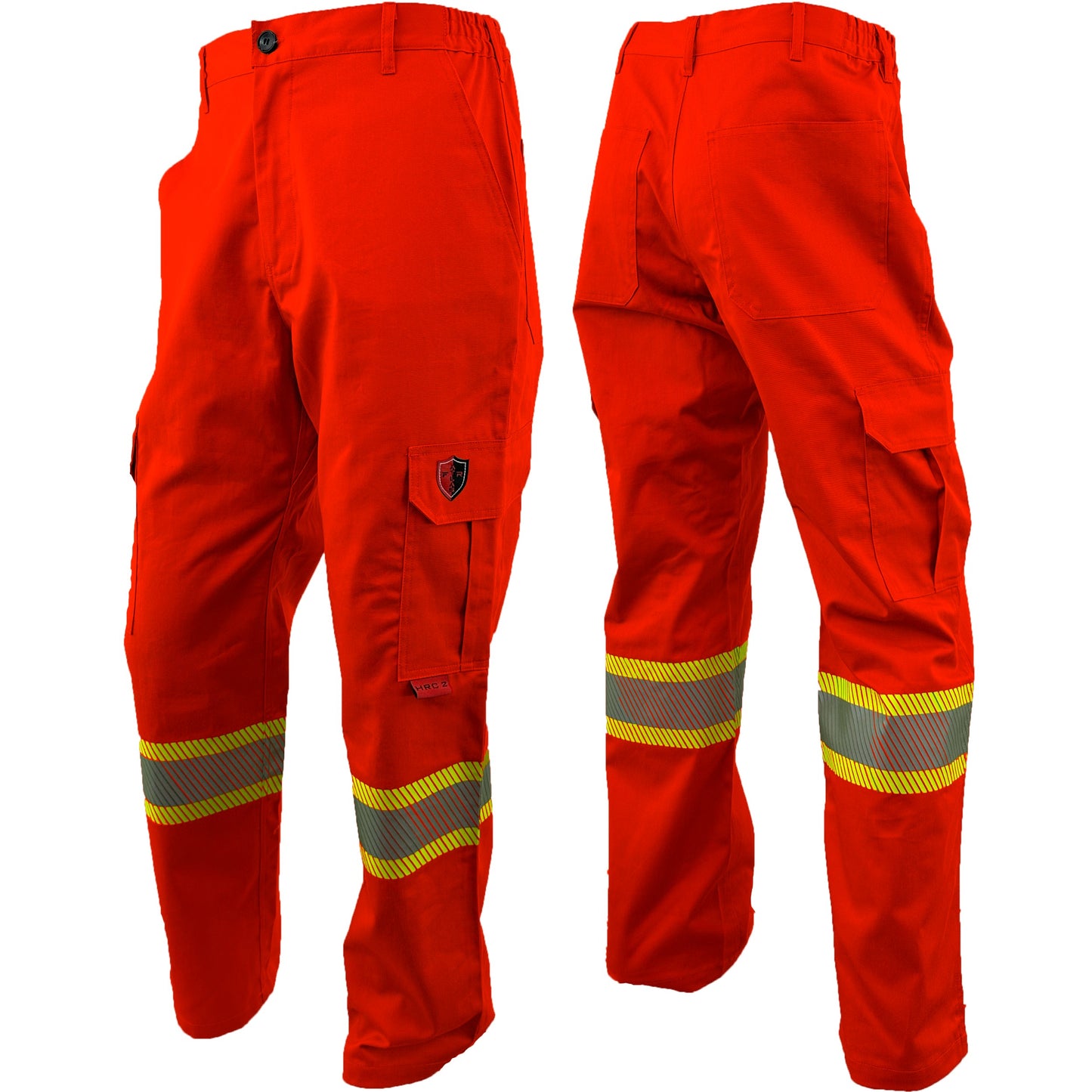 Atlas Workwear - Guardian® FR/AR Hi-Vis Cargo Pants with 4” Striping - Orange
