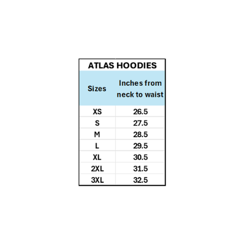 Atlas Workwear Hoodie Length Guide