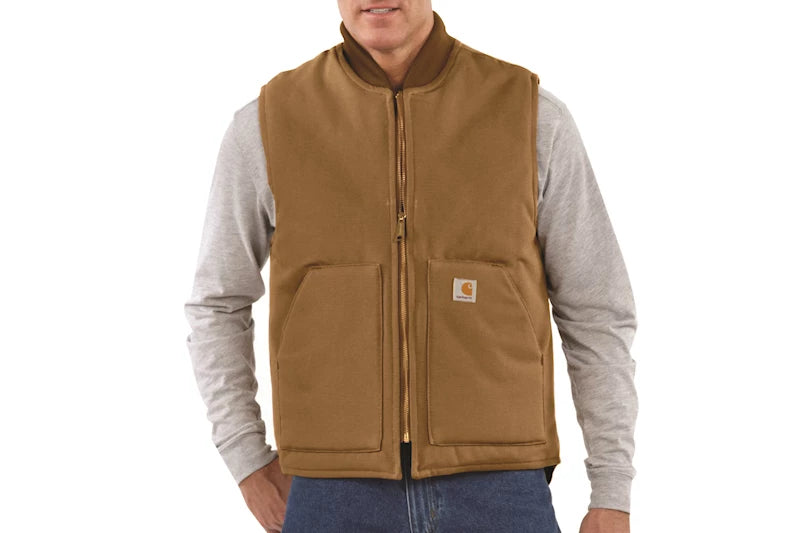 Carhartt_Duck_Vest_Brown_Front