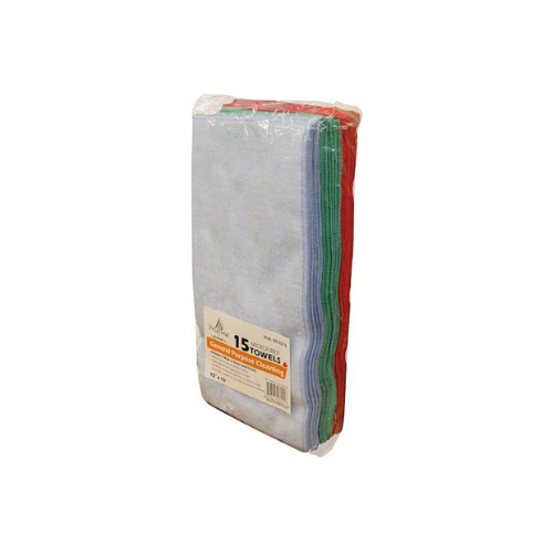 Medium-Duty Microfibre Towels-15 towels