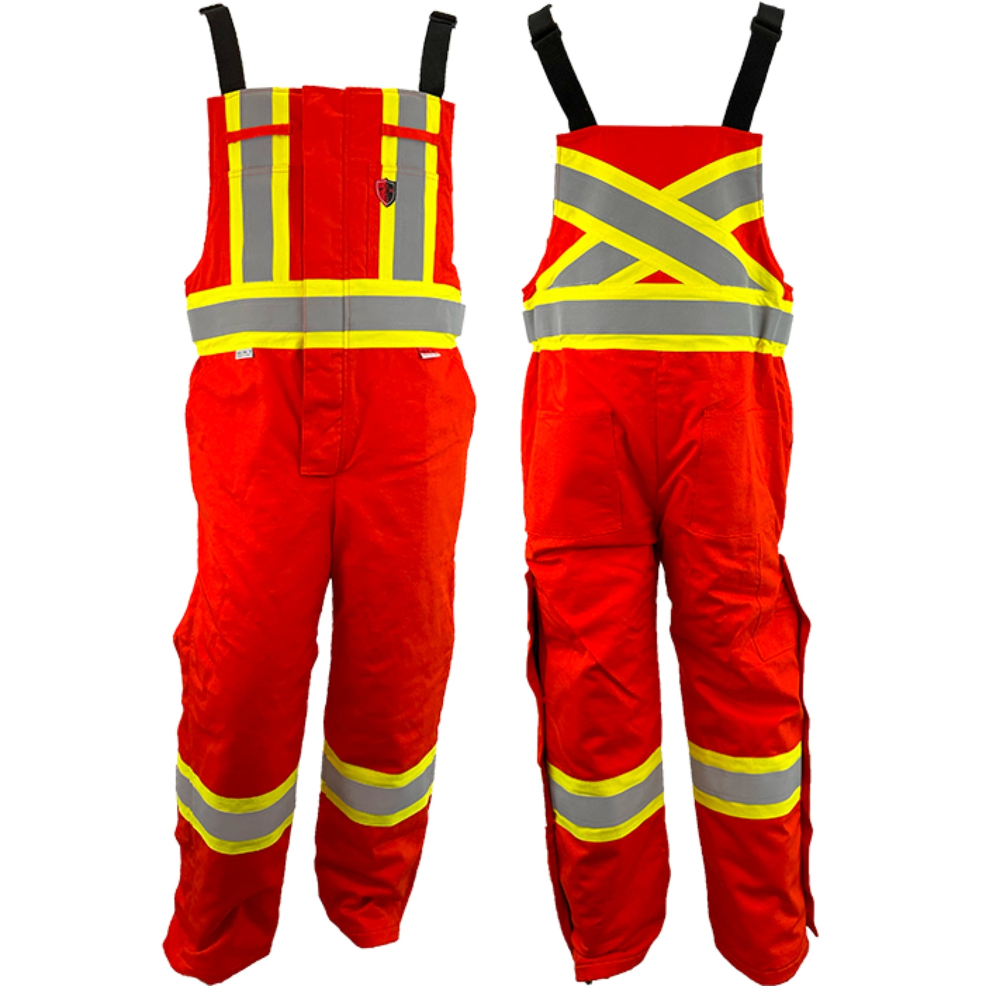 Atlas Workwear - Guardian® FR/AR Hi-Vis Insulated Bibs with 4” Striping - Orange