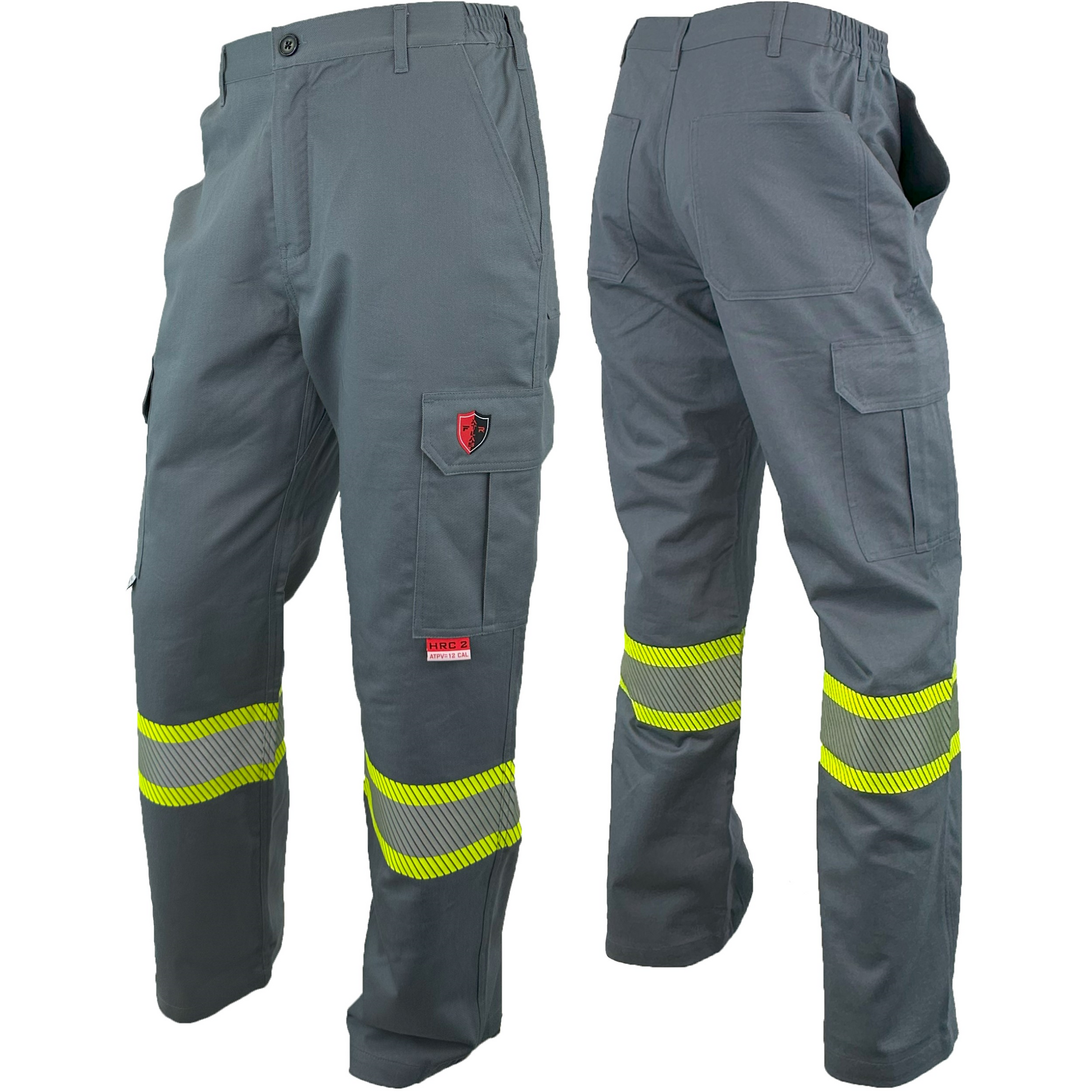 Atlas Guardian FR/AR Cargo Pants with 4" Segmented Striping - Grey