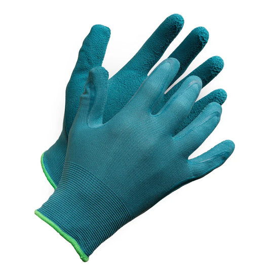 fieldwork-ladies-garden-gloves-seamless-foam-latex-palm-coated-teal